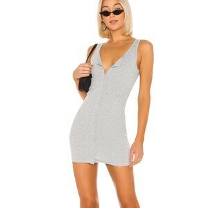 Superdown Kimmie Tank Mini Dress XS Heather Grey